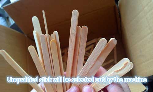 unqualified-ice-cream-sticks-after-selecting-machine