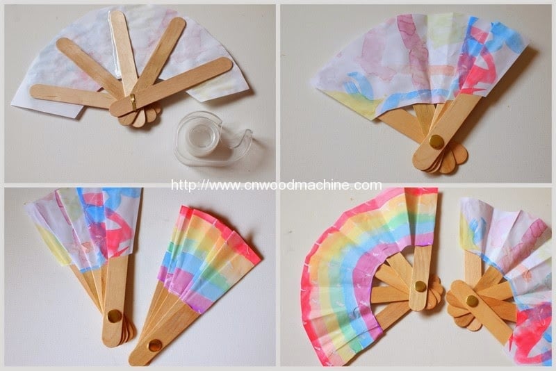 3 How to make folding popsicle stick fa
