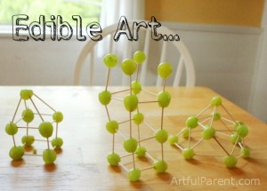 Edible Art! Grape + Toothpick Sculptures
