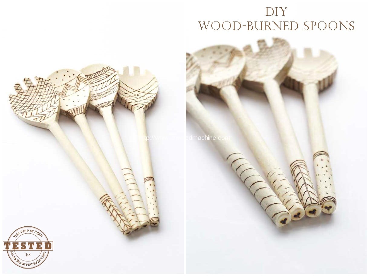 Wood-Burned Spoons