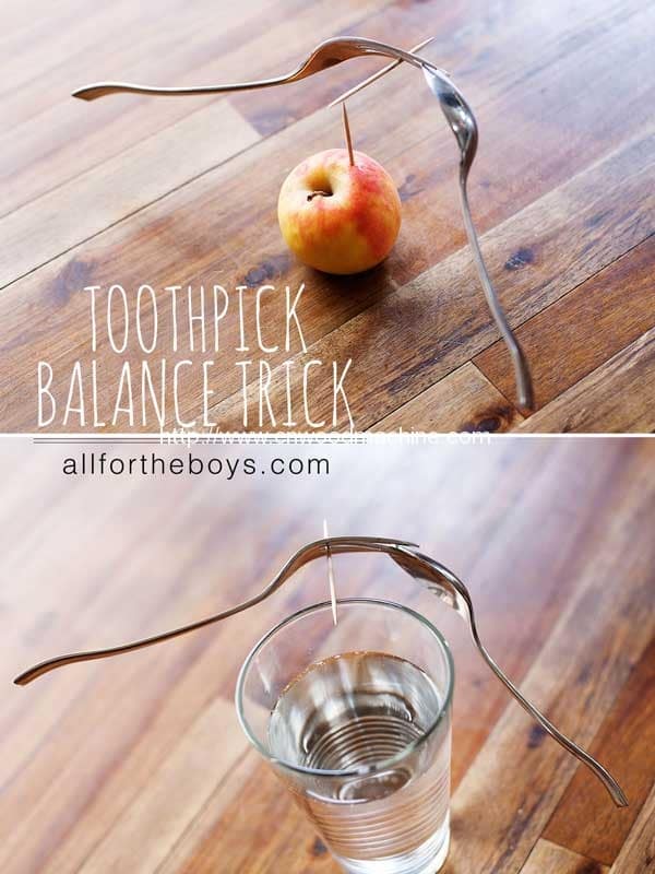 Toothpick Balance Trick Ice Cream Stick Machine Wooden Spoon