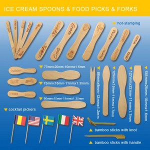 Ice cream spoons & Food Picks & Wood Forks