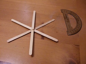 How to make giant craft stick snowflakes 1