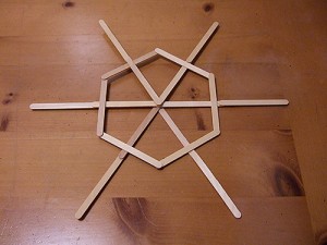 How to make giant craft stick snowflakes 13