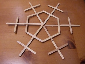 How to make giant craft stick snowflakes 14