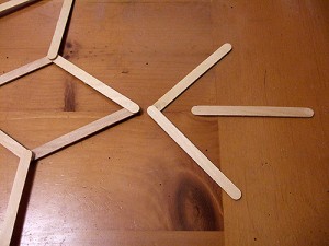 How to make giant craft stick snowflakes 3