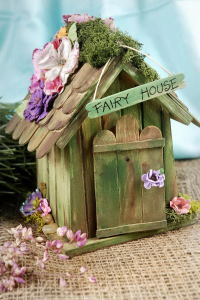popsicle stick fairy house