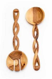 Olive-wood-spiral-salad-serving-spoons-(above)-and-Branch-(below)