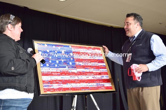 Pupils' patriotic popsicle picture pleases principal