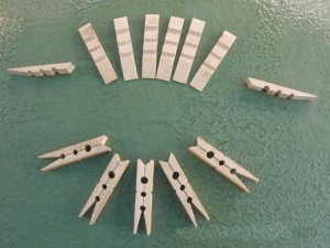 Bamboo Clothespins Clips Making Line