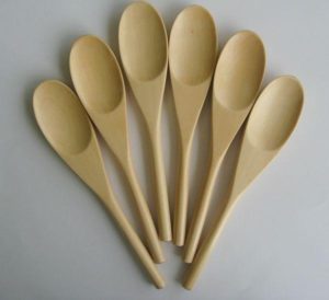 Round Bar Wooden Spoon
