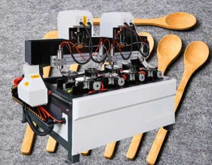 Automatic Four Station CNC Bamboo Cutlery Making Machine